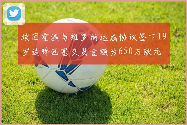 埃因霍温与维罗纳达成协议签下19岁边锋西塞交易金额为650万欧元